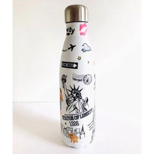 New York Collectible Souvenir Gift Stainless Thermal Water Cup Bottle - White